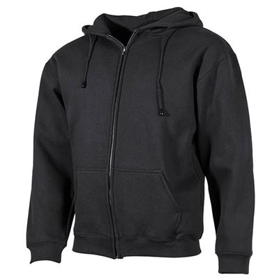 Sweatshirt hooded PRO COMPANY zip BLACK