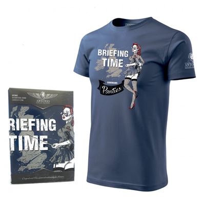 T-shirt BRIEFING TIME BLUE