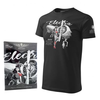 T-shirt LOCKHEED L-10 ELECTRA BLACK