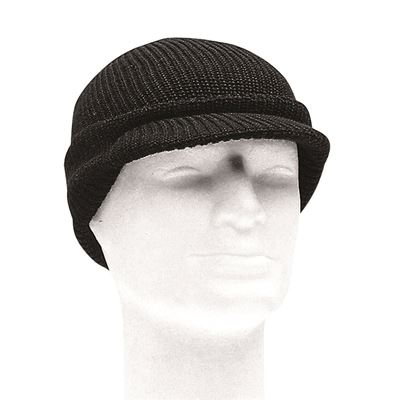 U.S. GI knitted hat polyacryl BLACK