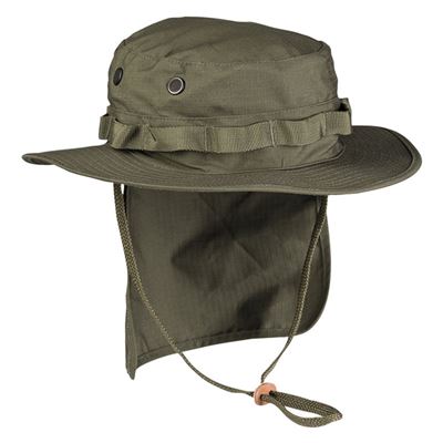 A hat with a collar rip-stop OLIVE DRAB