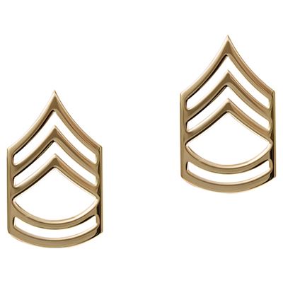 Badge of rank of SGT. FIRST CLASS POLISHED GOLD
