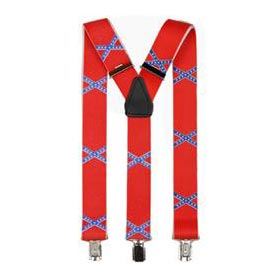 Suspenders with clip RED / WHITE / BLACK
