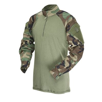 Tactical Combat Shirt COMBAT TRU 1/4 ZIP US WOODLAND