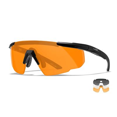 Tactical sunglasses SABER ADVANCED set 3 lenses BLACK frame