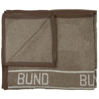 Wool blanket BUND 220x130 brown-green