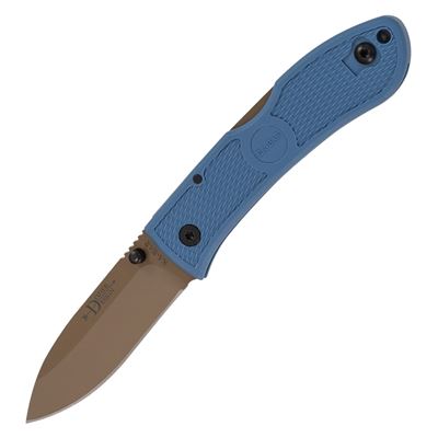 Folding knife DOZIER HUNTER Fine Edge BLUE