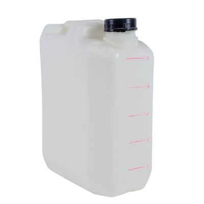 White plastic canister 5 liters used