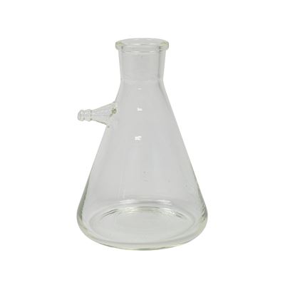 Glass Flask Conical 1 liter Wide Neck with side outlet
