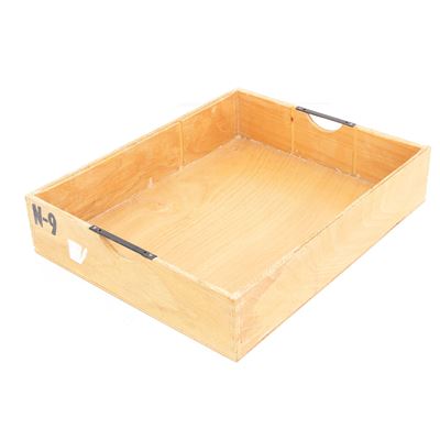 Wooden crate drawer from medical crates 9x36x44cm