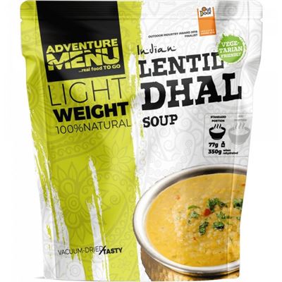 Lentil Dhal 77g/350g - vacuum dried meal