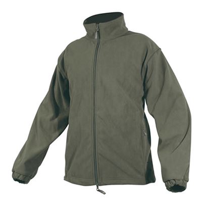 Fleece jacket with a waterproof membrane OLIVE