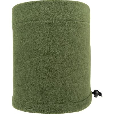 Fleece neck warmer with downloading OLIVE