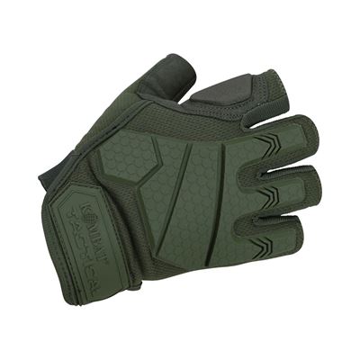 Alpha Fingerless Tactical Gloves OLIVE GREEN