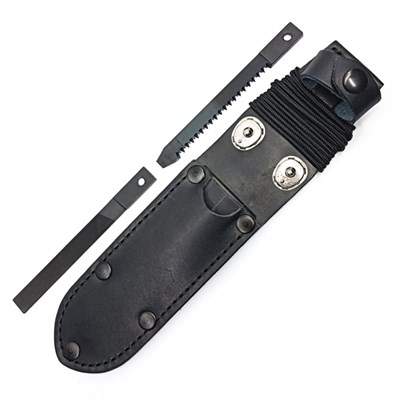 UTON 362-4 BLACK LEATHER sheath including accessories