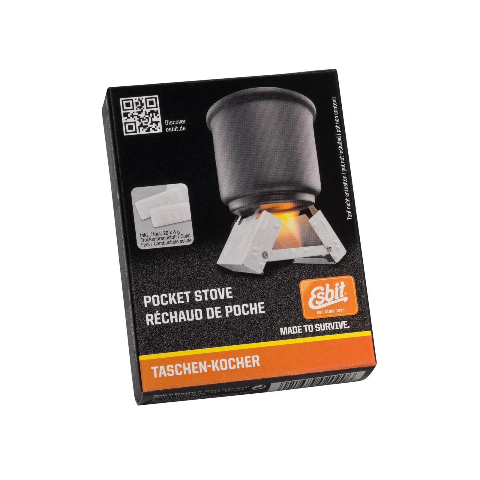Pocket Stove incl. Solid Fuel 20 x 4 g ESBIT® 00209000 L-11
