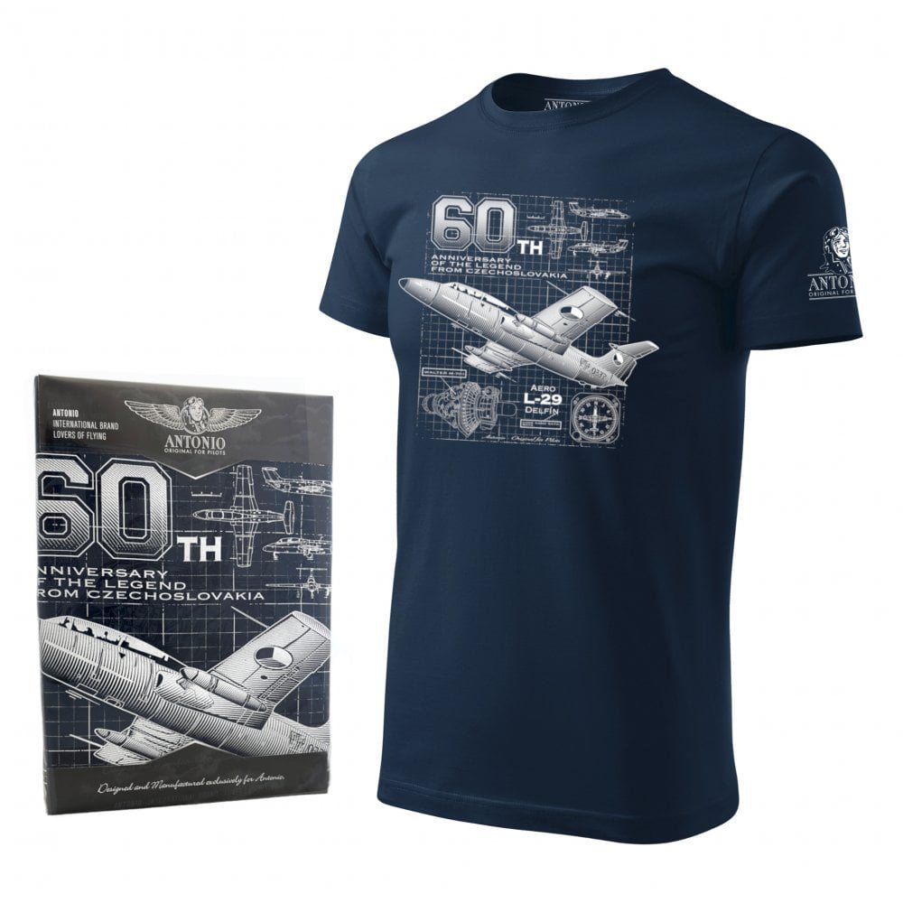 T-shirt jet training aircraft L-29 DELFÍN BLUE ANTONIO® 0214831 L-11
