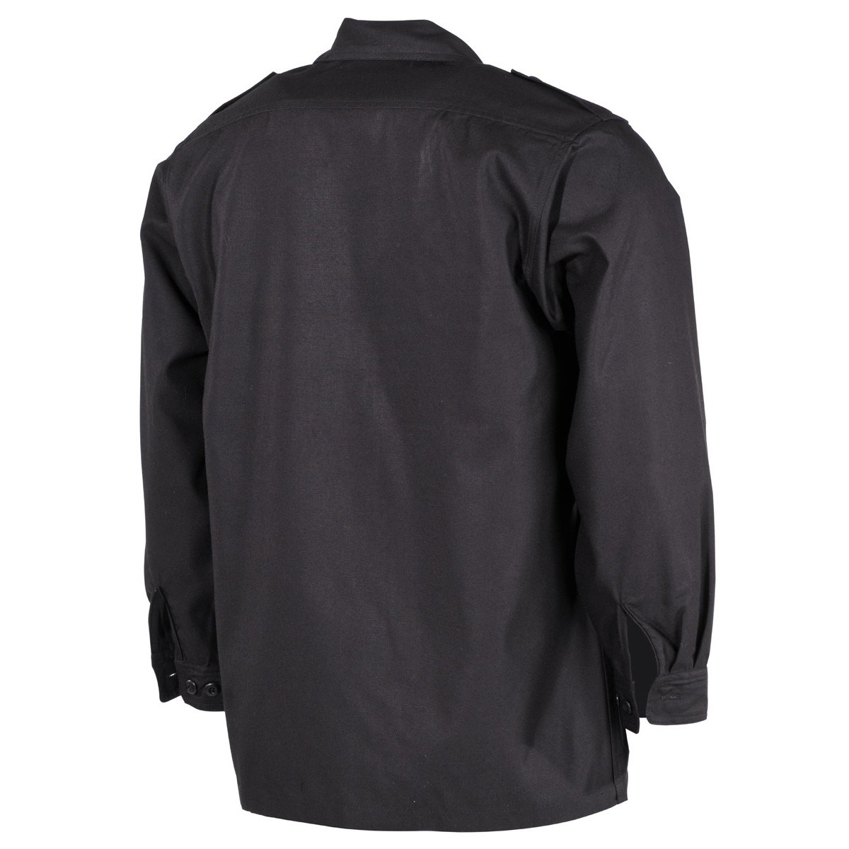 Shirt US long sleeve BLACK MFH int. comp. 02752A L-11