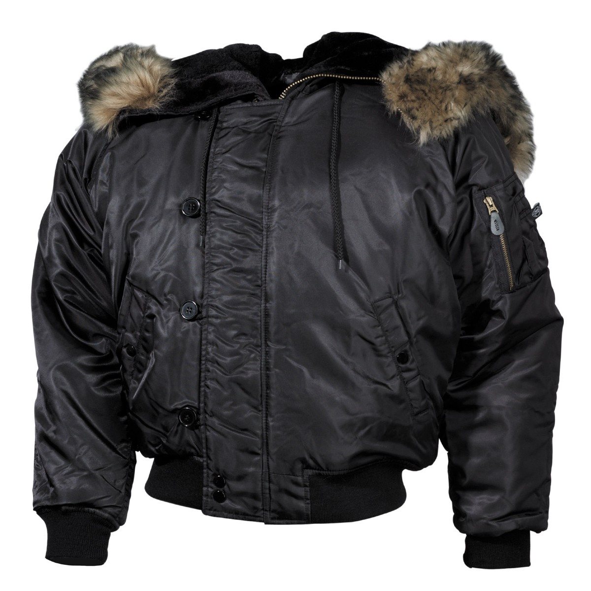 Jacket hooded N2B POLAR BLACK MFH int. comp. 03702A L-11