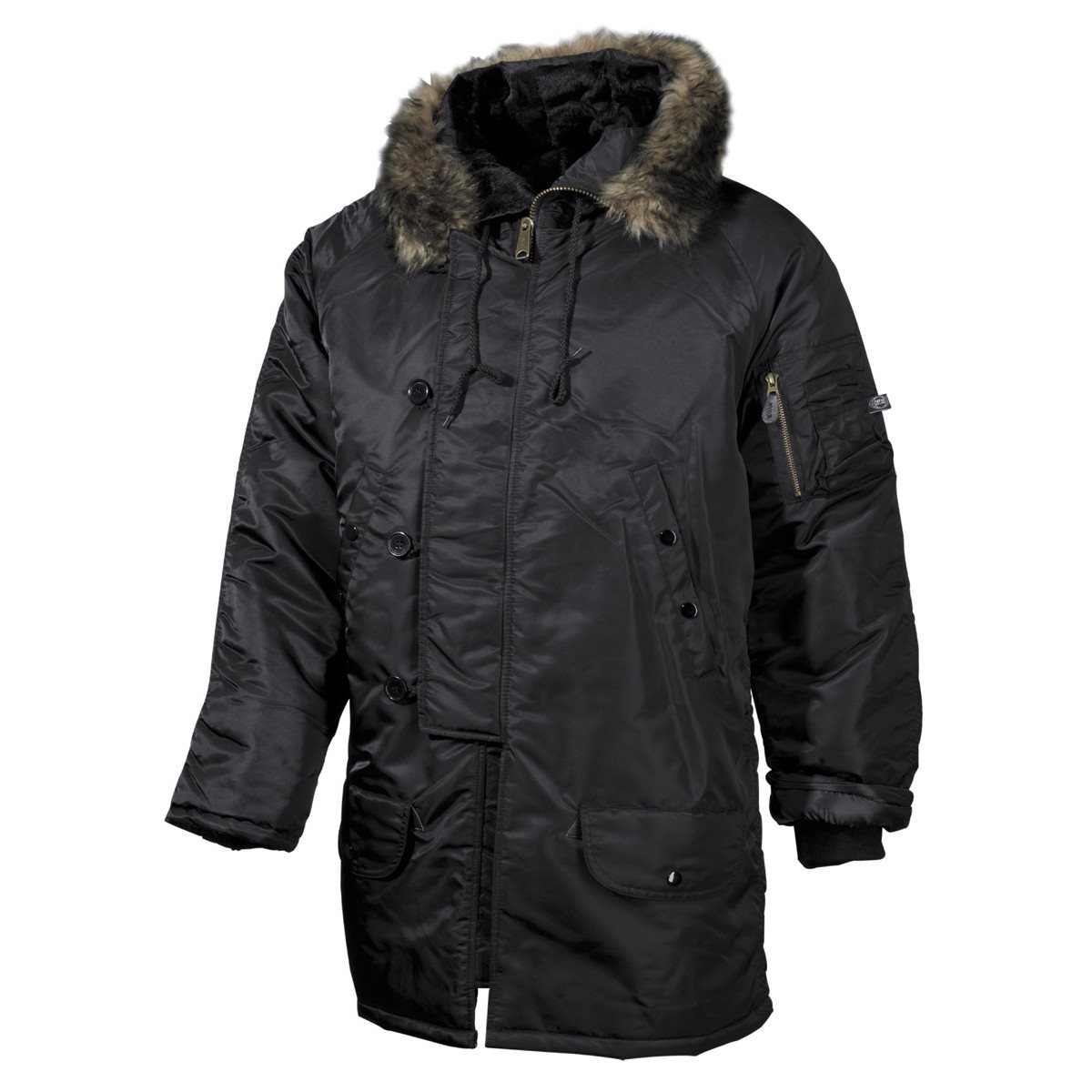 Jacket hooded N3B POLAR BLACK MFH int. comp. 03722A L-11