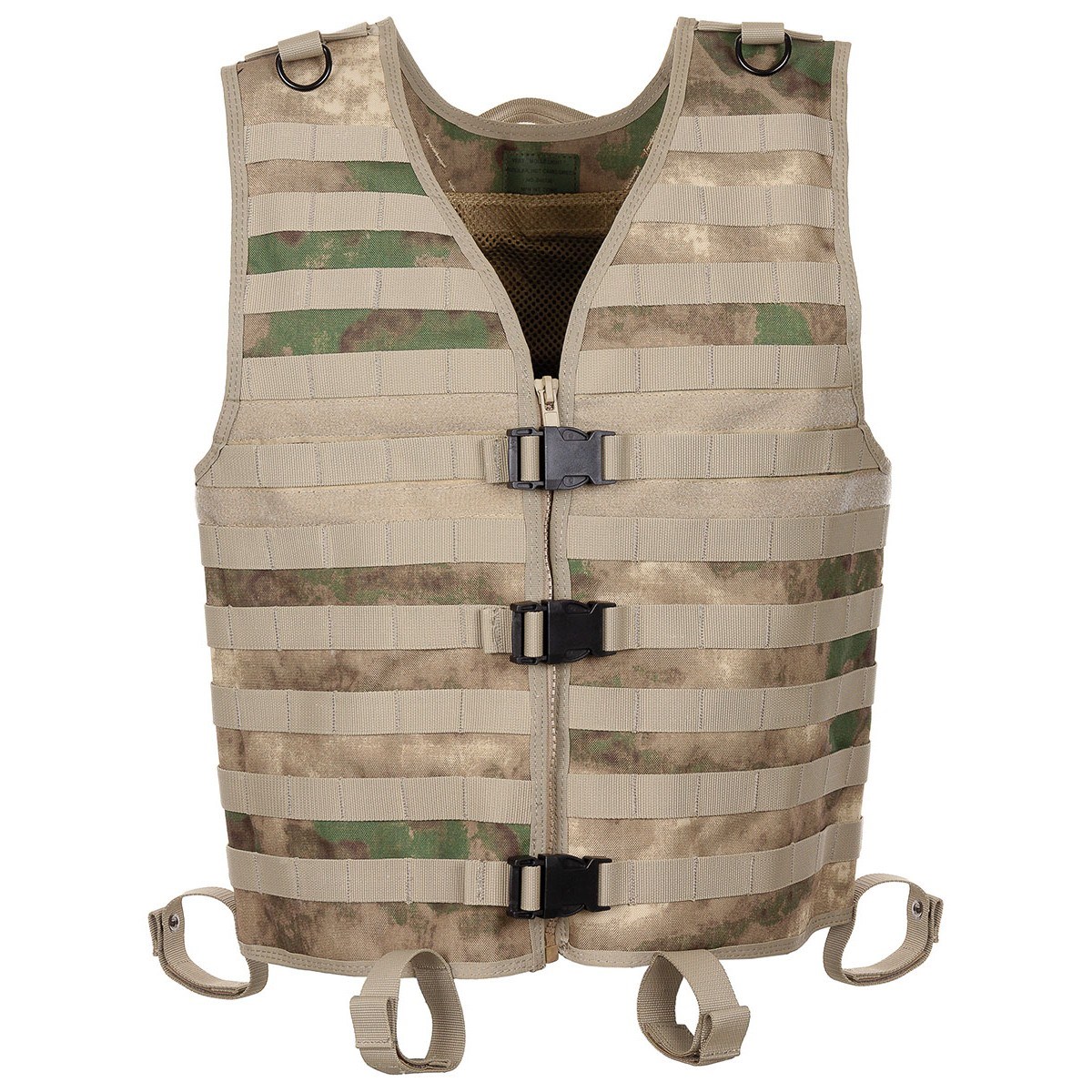 MFH Light Hunting MOLLE Vest Fishing Top Airsoft Army Combat Carrier HDT Camo FG 