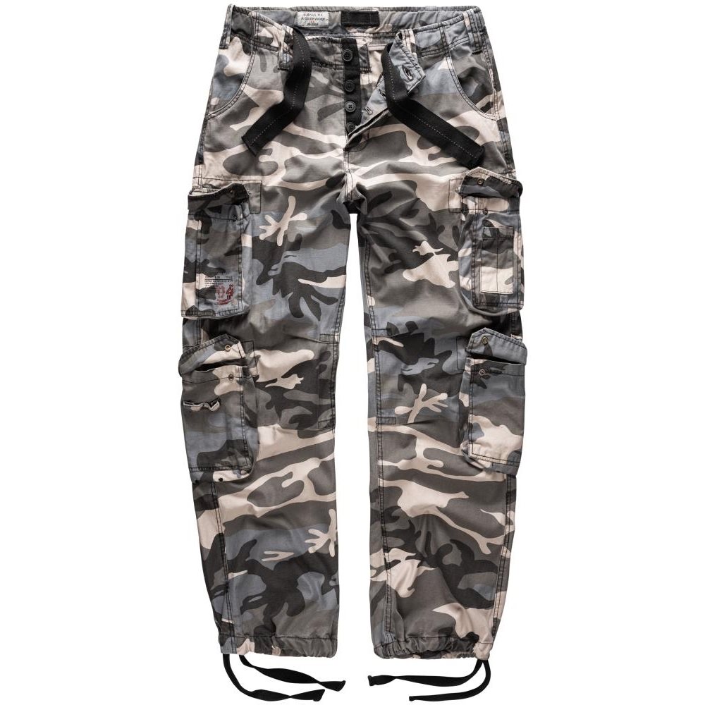 SURPLUS pants AIRBORNE VINTAGE NIGHT CAMO MILITARY RANGE