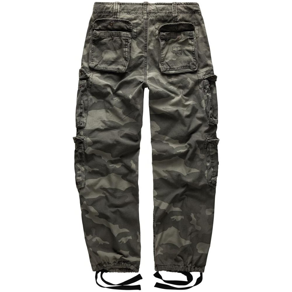 SURPLUS pants AIRBORNE VINTAGE BLACK CAMO MILITARY RANGE