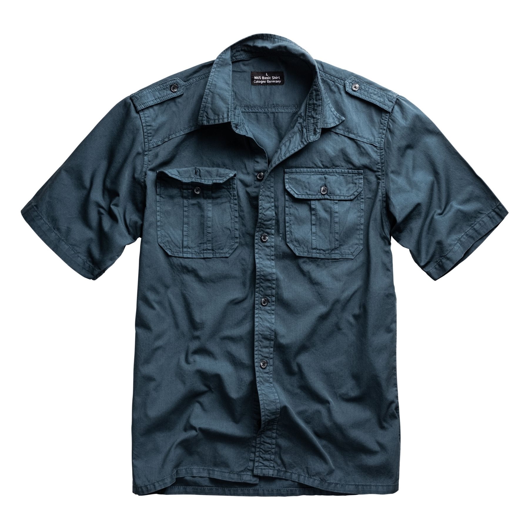 M65 BASIC shirt with short sleeves BLUE SURPLUS 06-3592-10 L-11