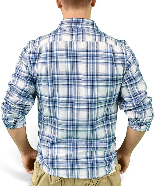 WOODCUTTER shirt with long sleeves BLUE SURPLUS 06-5004-10 L-11