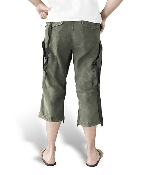 Trousers Shorts ENGINEER VINTAGE 3/4 OLIVE SURPLUS 07-5597-01 L-11