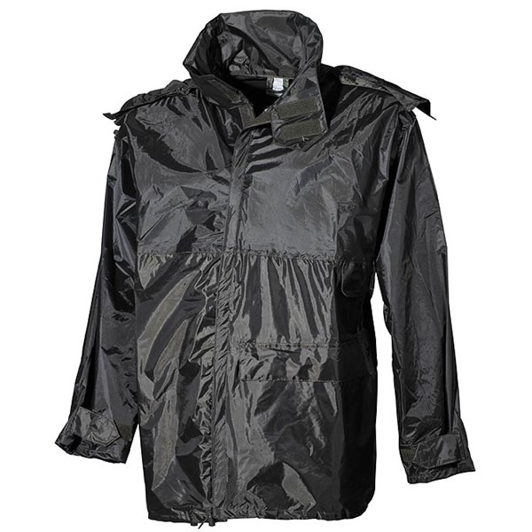 Jacket waterproof PVC BLACK MFH int. comp. 08853A L-11