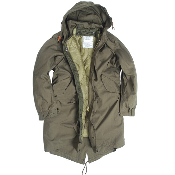 TEESAR U.S. M65 jacket with liner FISHTAIL OLIVE | Army surplus ...