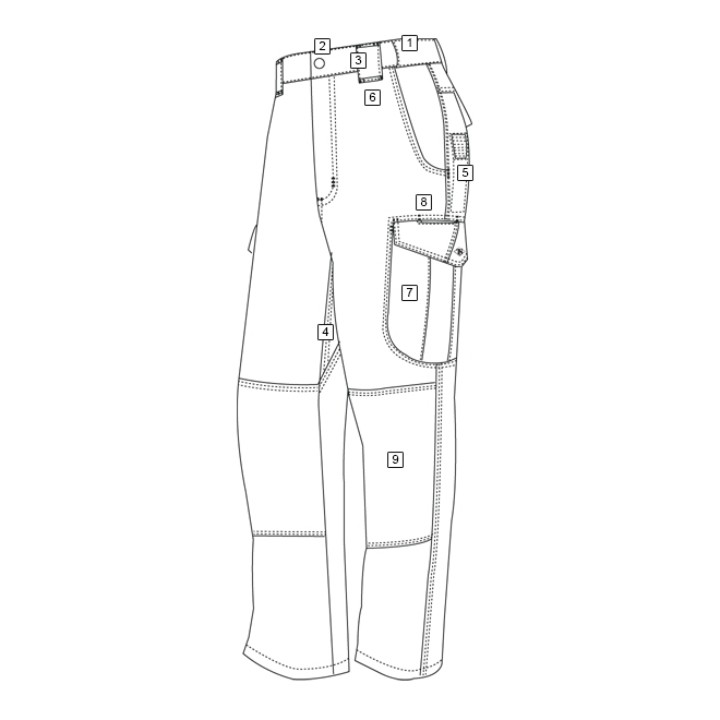 TRU-SPEC 24-7 Men´s 24-7 Series ASCENT Pants BLACK | MILITARY RANGE
