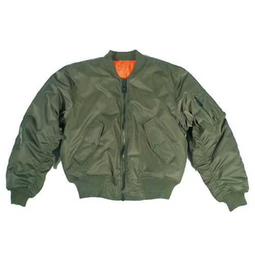 Green Bomber Grüne Bomber Jacke TEESAR MA1 Bomber Jacket OLIVE