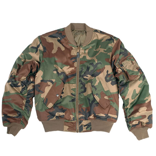 US MA1 Bomber Jacket WOODLAND - Main Image