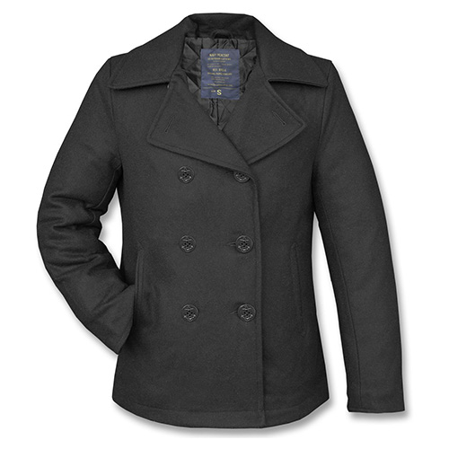 Coat U.S. PEA COAT Wool BLACK MIL-TEC® 10580000 L-11