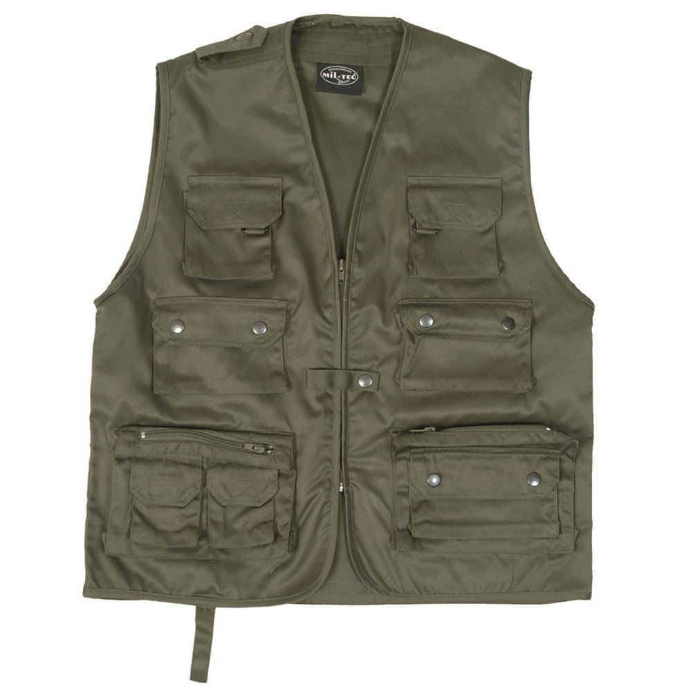 MIL-TEC vest JAGD hunting or fishing OLIVE