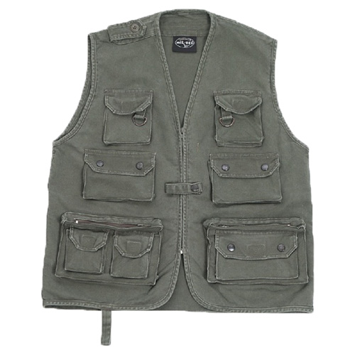 MIL-TEC Moleskin jacket for hunting or fishing OLIVE