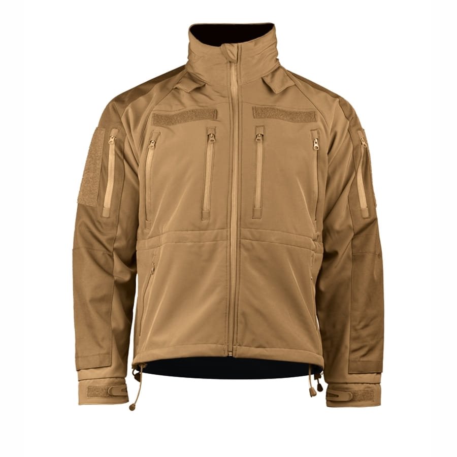 MIL-TEC softshell jacket PLUS COYOTE BROWN MILITARY RANGE