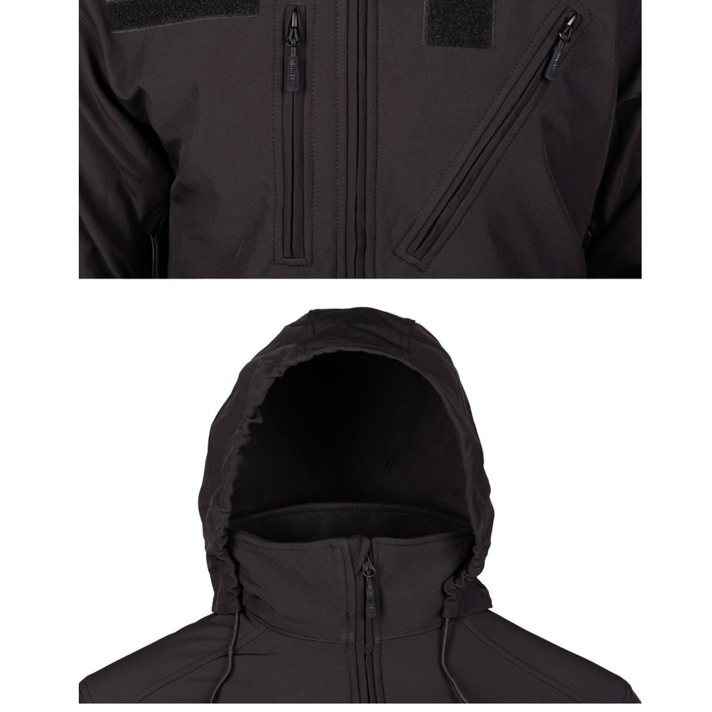 Jacket softshell SCU 14 BLACK MIL-TEC® 10864002 L-11
