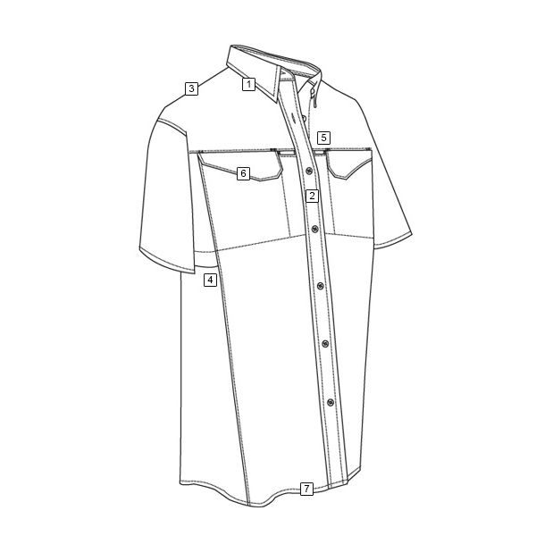 24-7 short sleeve shirt rip-stop NAVY TRU-SPEC 24-7 1093000 L-11