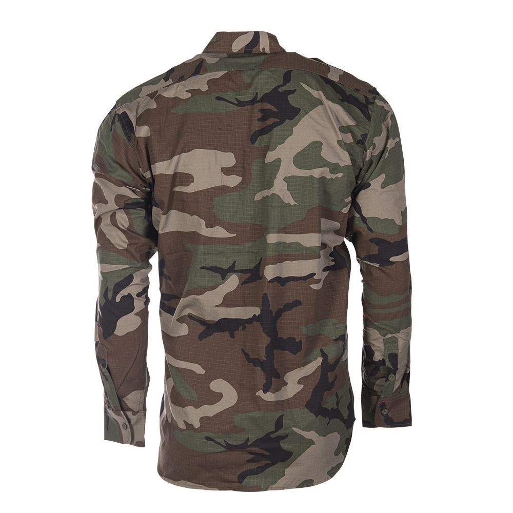 Shirt U.S. ARMY WOODLAND Button MIL-TEC® 10915020 L-11