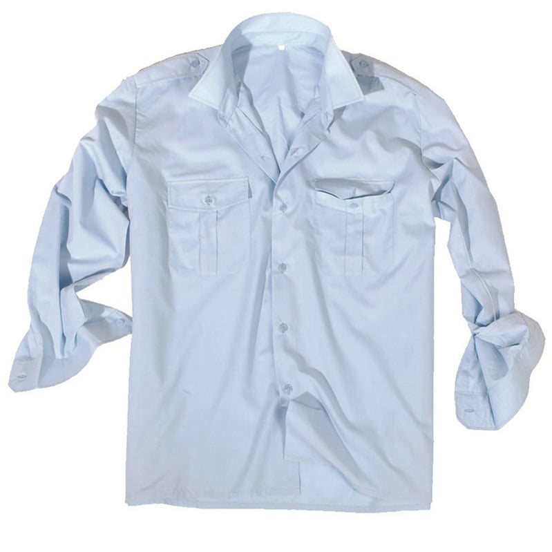 SERVICE shirt long sleeve buttons on light blue MIL-TEC® 10931011 L-11