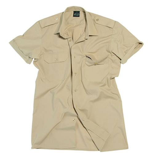 SERVICE short sleeve shirt with buttons KHAKI MIL-TEC® 10932004 L-11