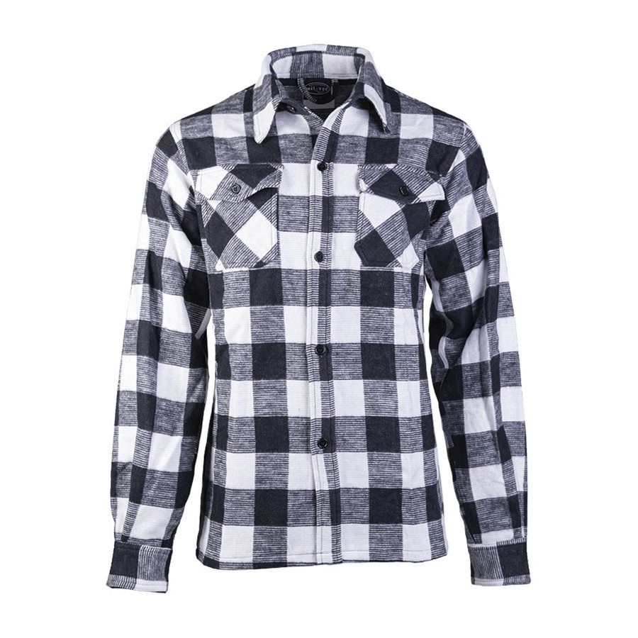 Lumberjack Shirt Button White and black MIL-TEC® 10940007 L-11