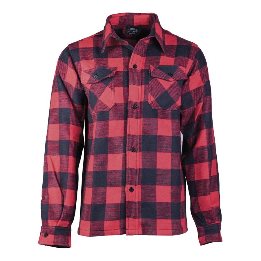 Lumberjack shirt with buttons reddish MIL-TEC® 10940010 L-11