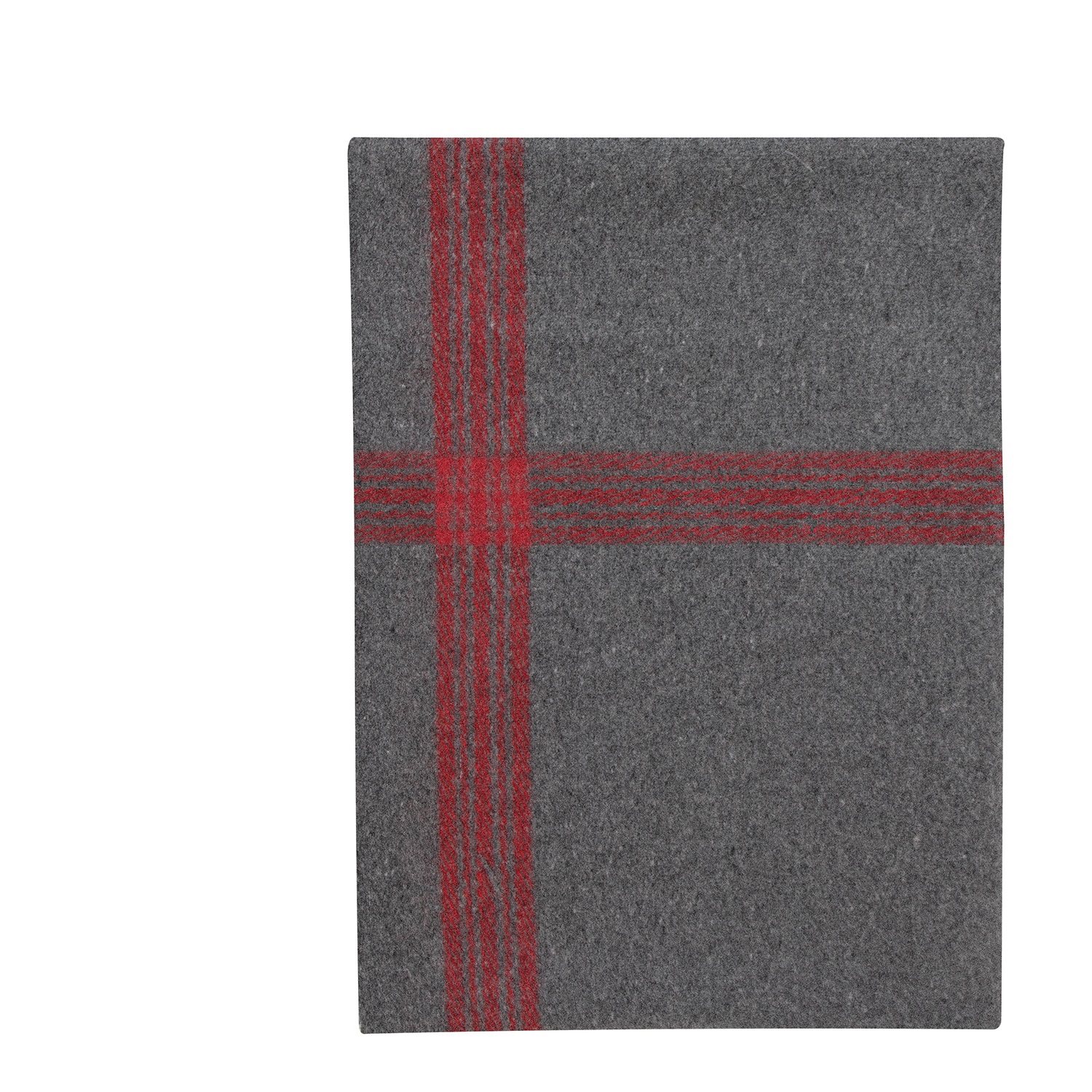 Striped Wool Blanket GREY/RED ROTHCO 1096 L-11