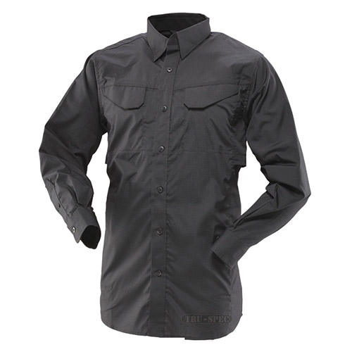 24-7 long sleeve shirt rip-stop BLACK TRU-SPEC 24-7 11010 L-11