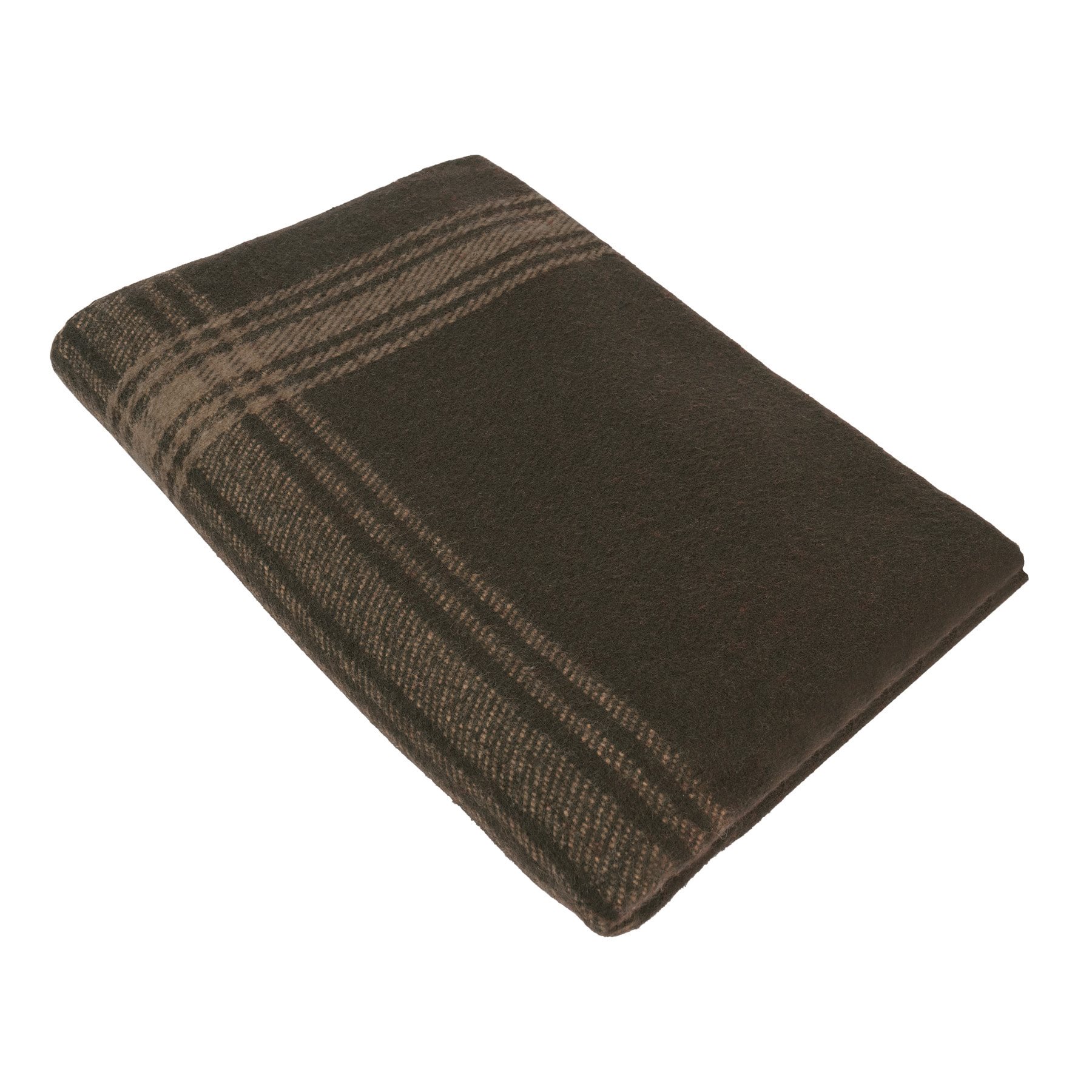 Striped Wool Blanket BROWN/TAN ROTHCO 11096 L-11