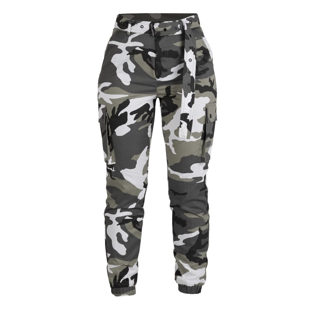 Workout Cargo Pants Camouflage Army Green Pants Ladies More Pocket Women  Military Sportwear Cotton Casual Straight Trousers  upaorgin